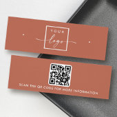Logo QR Code Terracotta-Ohrring-Display-Karte