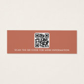 Logo QR Code Terracotta-Ohrring-Display-Karte (Rückseite)
