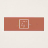 Logo QR Code Terracotta-Ohrring-Display-Karte (Vorderseite)