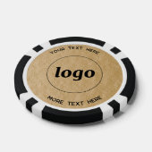 Logo-QR-Code-Text Geschäftsförderungs-Gold Pokerchips (Einzeln)