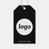 Logo-QR-Code Text Preis-Kennzeichen für Geschäftsp Geschenkanhänger (Vorderseite)