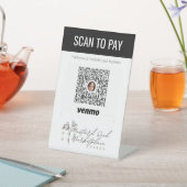 Logo-QR-Code Venmo-Zahlung hier hinzufügen Sockelschild (In SItu)