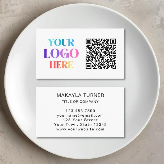 Logo QR-Code Visitenkarte