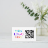Logo QR-Code Visitenkarte (Stehend Vorderseite)