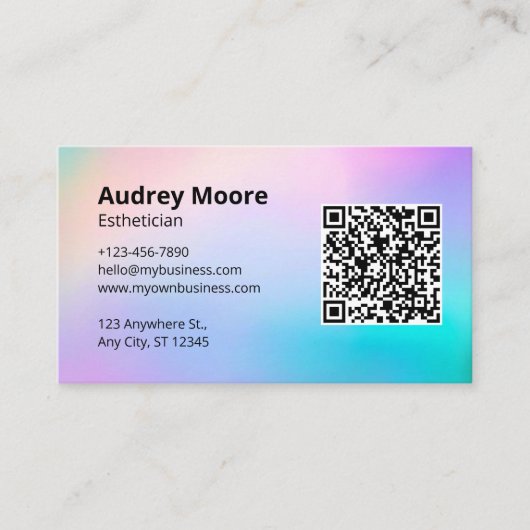 Logo QR Code Visitenkarte (Vorderseite)