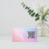 Logo-QR-Code Visitenkarte (Stehend Vorderseite)