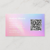 Logo-QR-Code Visitenkarte (Vorderseite)