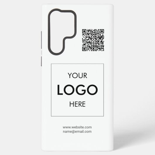 Logo QR-Code Weiß Professional Samsung Galaxy Hülle (Rückseite)