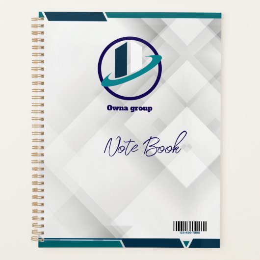 Logo & QR CODE weißer Hintergrund Planer (Vorderseite)
