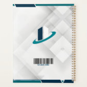 Logo & QR CODE weißer Hintergrund Planer (Rückseite)