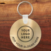 Logo QR Code Werbegold Schlüsselanhänger (Rückseite)