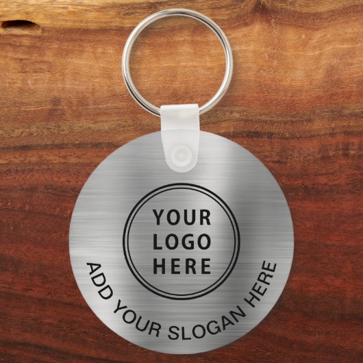 Logo QR Code Werbesilber Schlüsselanhänger (Rückseite)