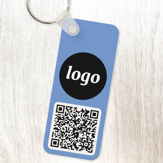 Logo QR Code Werbung für das Blue Business Brandin Schlüsselanhänger