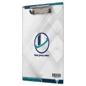  Logo & QR CODE white background Klemmbrett (Links)