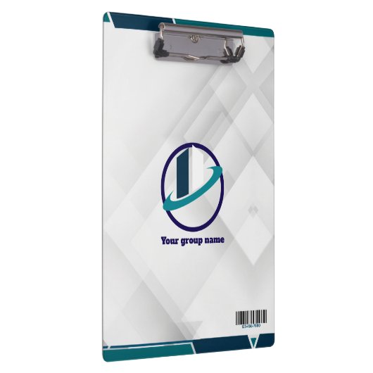  Logo & QR CODE white background Klemmbrett (Rechts)