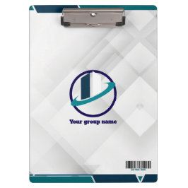  Logo & QR CODE white background Klemmbrett