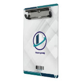  Logo & QR CODE white background Mini Klemmbrett (Gewinkelt2)