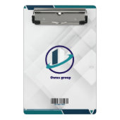  Logo & QR CODE white background Mini Klemmbrett (Vorderseite)