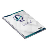  Logo & QR CODE white background Notizblock (Rechte Seite)