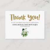 *~* LOGO QR DANK IHNEN EXOTIC TROPICAL AP8 BEGLEITKARTE (Vorderseite)