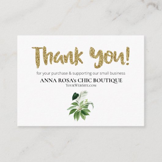 *~* LOGO QR DANK IHNEN EXOTIC TROPICAL AP8 BEGLEITKARTE (Vorderseite)