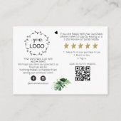 *~* LOGO QR DANK IHNEN TROPISCHE EXOTIK AP8 BEGLEITKARTE (Rückseite)