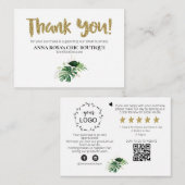 *~* LOGO QR DANK IHNEN TROPISCHE EXOTIK AP8 BEGLEITKARTE (Vorne/Hinten)