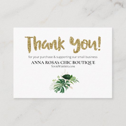 *~* LOGO QR DANK IHNEN TROPISCHE EXOTIK AP8 BEGLEITKARTE (Vorderseite)