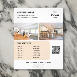 Logo QR Foto Business Marketing Flyer