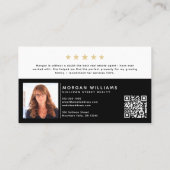 Logo QR Foto Real Anwesen Agent Visitenkarte (Rückseite)