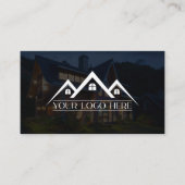 Logo QR Foto Real Anwesen Agent Visitenkarte (Vorderseite)