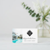 Logo QR Foto Real Anwesen Visitenkarte (Stehend Vorderseite)