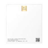 Logo-QR-Markenfarbe Notizblock (Vorderseite)