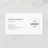 Logo QR Minimalistische Berufliche Visitenkarte (Rückseite)