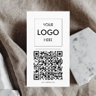 Logo QR Minimalistische Berufliche Visitenkarte