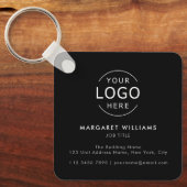 Logo QR Minimalistische Berufliche Visitenkarte Schlüsselanhänger (Vorderseite)