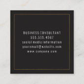 Logo Quadratische Visitenkarte (Rückseite)