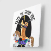 Logo Quadratische Wanduhr (Winkel)