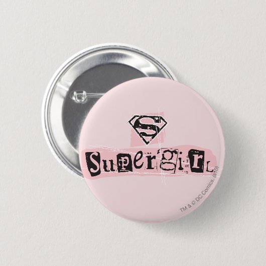 Logo-Ransom für Supergirl Button (Vorne & Hinten)