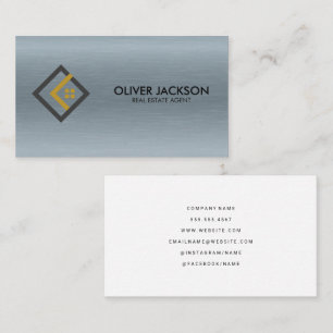Logo   Real Anwesen Agent   Bau Visitenkarte