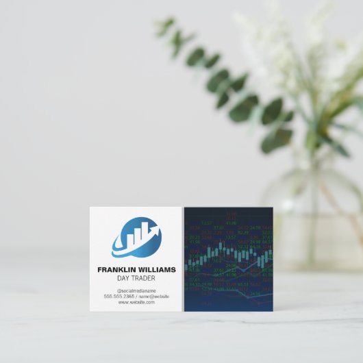 Logo "Real Anwesen Agent" | Tageshandelsbestände Visitenkarte (Stehend Vorderseite)