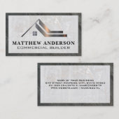 Logo "Real Anwesen" | Marble Slate Visitenkarte (Vorne/Hinten)
