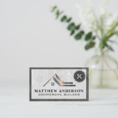 Logo "Real Anwesen" | Saat Hammer Visitenkarte (Stehend Vorderseite)