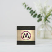 Logo "Recht und Ordnung" | Anwalt Quadratische Visitenkarte (Stehend Vorderseite)