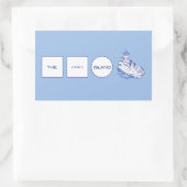 Logo Rechteckiger Aufkleber (Tasche)