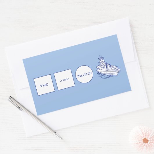 Logo Rechteckiger Aufkleber (Umschlag)