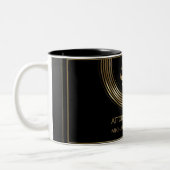 Logo-Rechtsanwalt am Gesetz - Schwarzes und Gold Zweifarbige Tasse (Links)