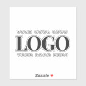 Logo-Rectangle-Notebook für Unternehmen Aufkleber (Blatt)