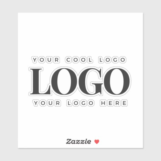 Logo-Rectangle-Notebook für Unternehmen Aufkleber (Blatt)