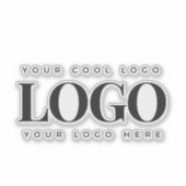 Logo-Rectangle-Notebook für Unternehmen Aufkleber (Vorderseite)